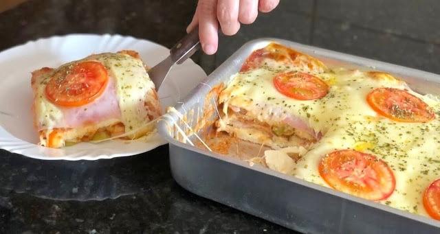 Toast Mozzarella aus dem Backofen