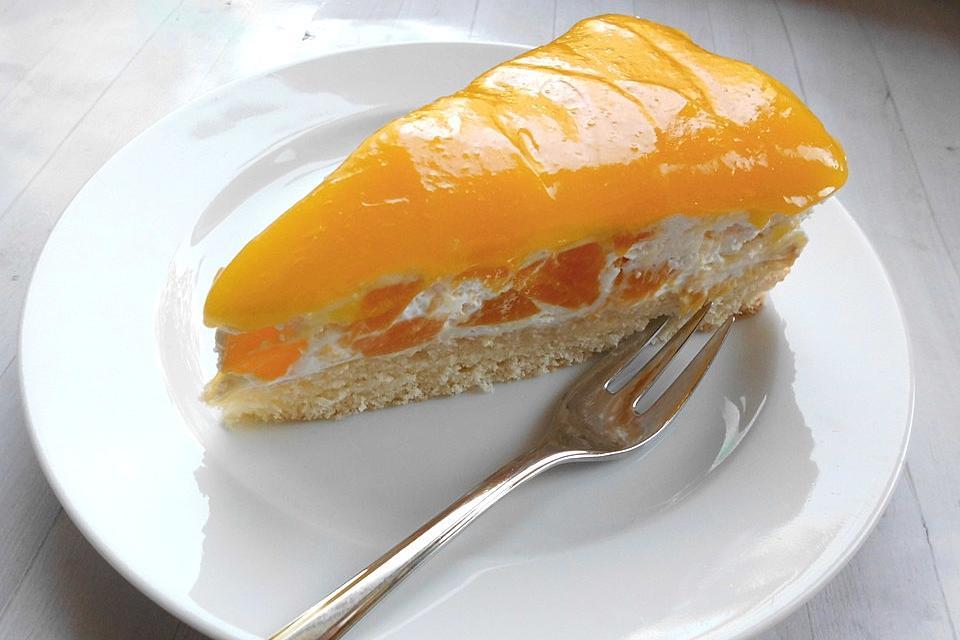 Fantastische Pfirsich Maracuja Torte