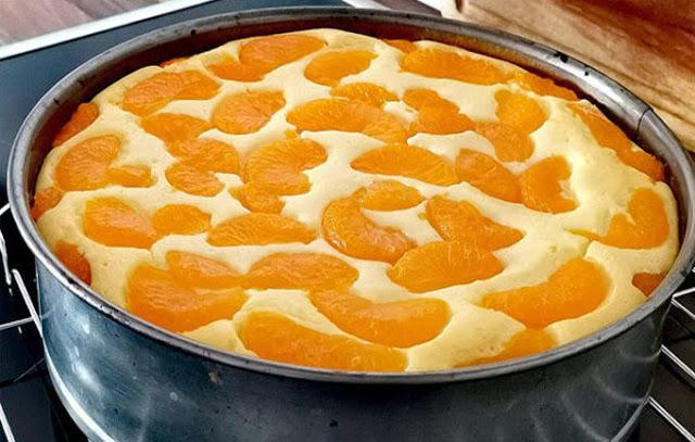Fantastischer Quarkkuchen ohne Boden, Zubereitung nur 3 Minuten!