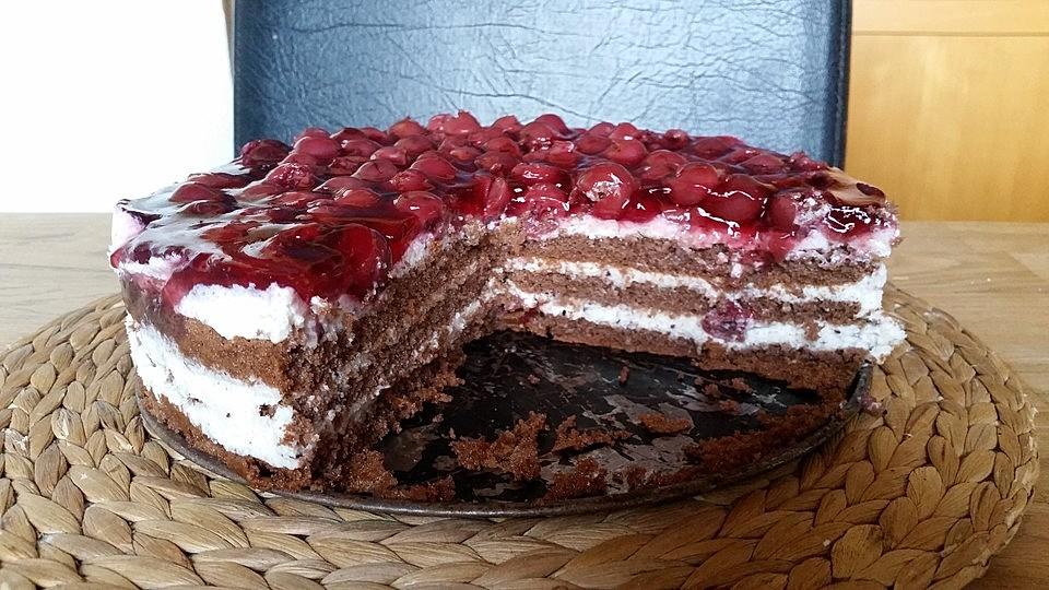 Stracciatella Kirschtorte, die macht suchtig!