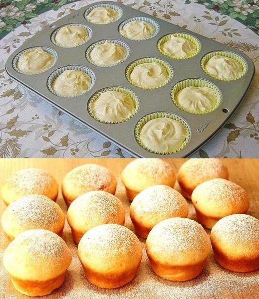Das Rezept ergibt 10 bis 15 Muffins, Quark Muffins die im Mund schmelzen