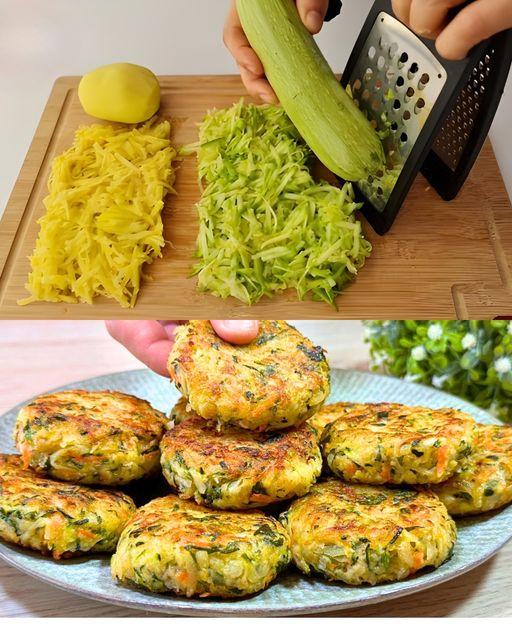 Konnte ich täglich essen Zucchini Kartoffel Puffer