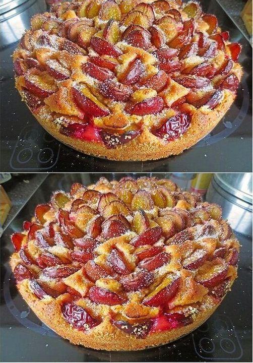 Pflaumenkuchen blitzschnell fertig in 5 Minuten