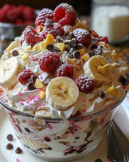 Banana Split Traum mit 250 ml Creme zu niederknien lecker