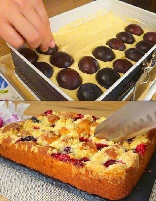 Zergeht auf der Zunge, Französischer Pflaumenkuchen in 10 Minuten